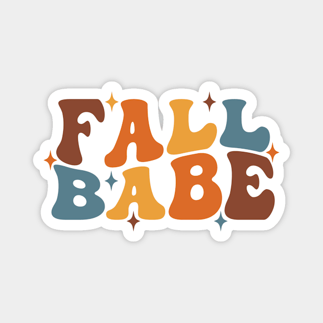 Fall Babe Magnet by LaainStudios