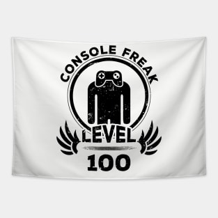 Level 100 Console Freak Console Gamer Gift Tapestry