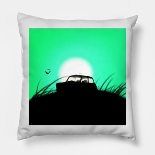 Classic Mini Sunset Green Pillow