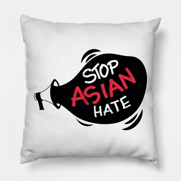 Stop Asian Hate Pillow by DreamPassion