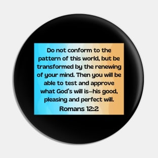 Bible Verse Romans 12:2 Pin