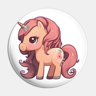 Beautiful pony unicorn Pin