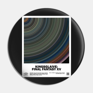 minimal_Kingsglaive_FFXV Abstract Circular Art Movie Pin