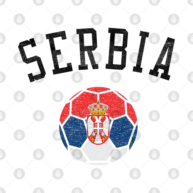 Serbia Soccer Team Heritage Flag by ryanjaycruz