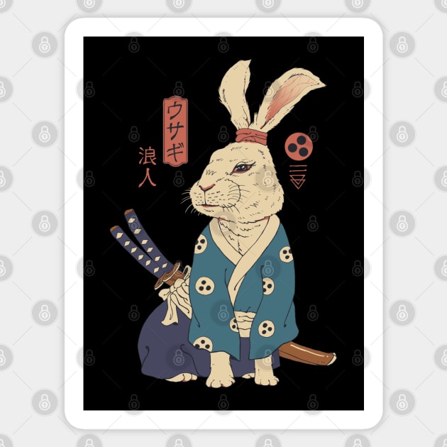 Warrior of the Rabbit Usagi  Sticker for Sale by DoodlHappyDavis