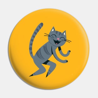 Cat dancing with joy Pin