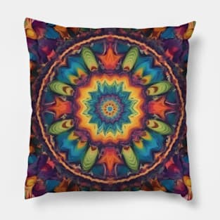 Colorful kaleidoscope Pattern Pillow