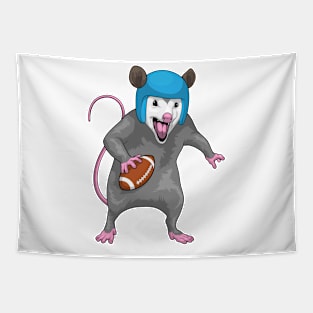 Opossum American Football Sports Tapestry