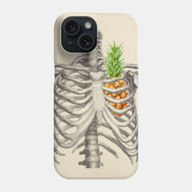 pineapple heart Phone Case by CONANdesigns