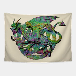 Rainbow Dragon Tapestry