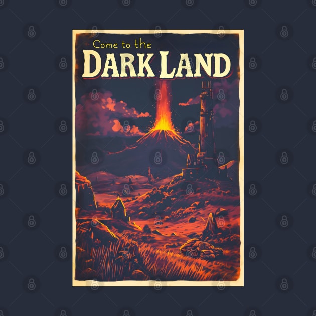 Come to the Dark Land - Vintage Travel Poster - Fantasy by Fenay-Designs