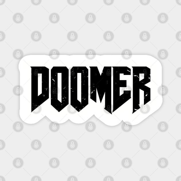 Doomer Boomer Meme Gamer Dad Magnet by atomguy