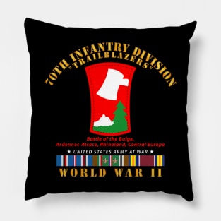 70th Infantry Division - Trailblazers w WWII  EU SVC Pillow