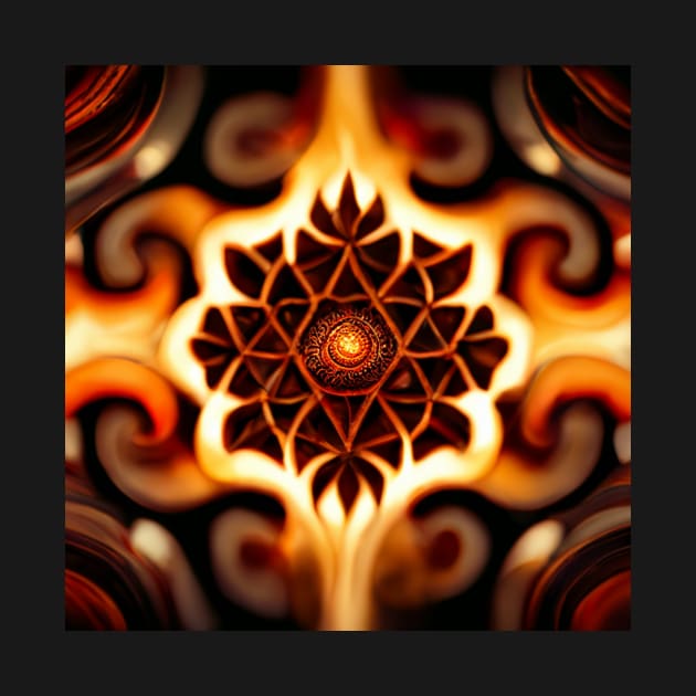 Fire fractal Mandala pattern by StoneyPhenix