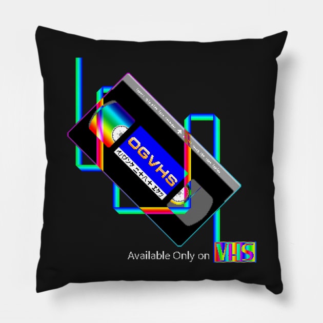 OG VHS 8 Bit Pillow by ogvhs