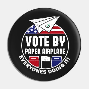 Vote By Mail Paper Airplane Plane Pin