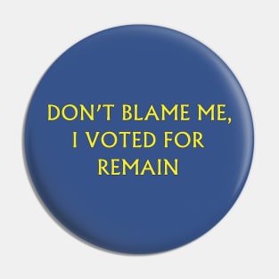 Post-Referendum Blues Pin