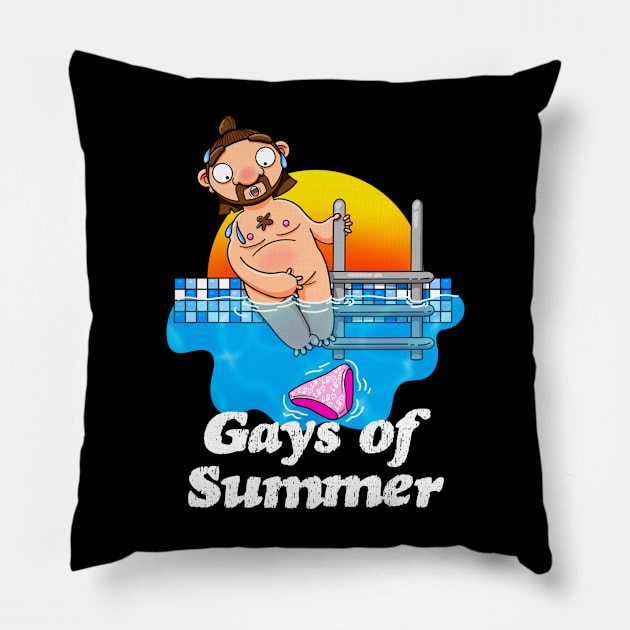 Gays of Summer Naked Pillow by LoveBurty