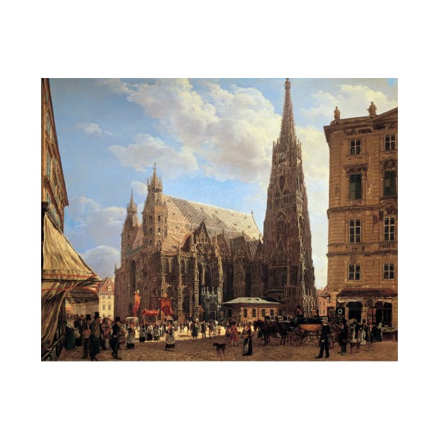 Rudolf von Alt St. Stephen's Cathedral in Vienna by pdpress