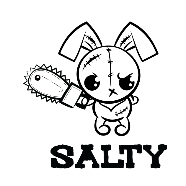 Salty Grumpy Voodoo Bunny by ProjectX23Red