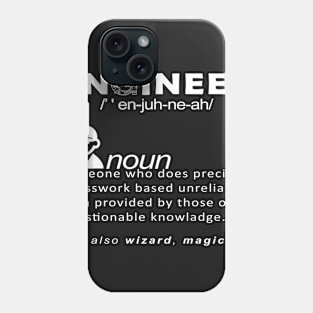 funny engineer naun Phone Case