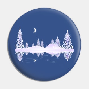 Glass Winter Pin