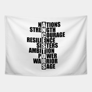 Ancestors - nation strength courage resilience sisters ambition power warrior sage Tapestry