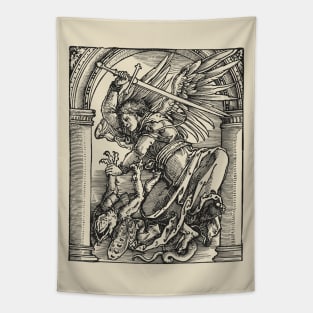 St Michael slays the dragon Tapestry