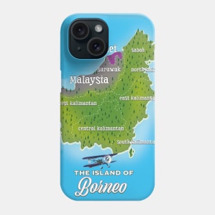 Borneo Map Phone Case