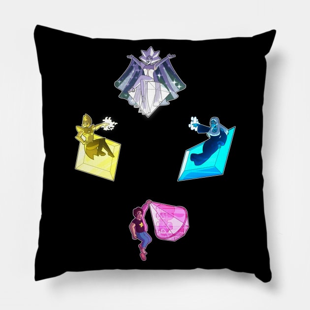 Steven Universe - The Diamonds Pillow by StivenwithanI