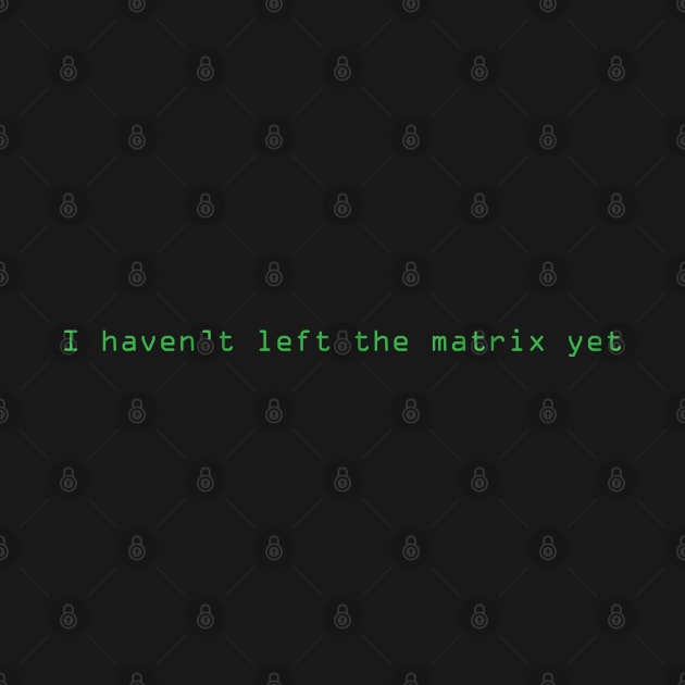 I haven't left the matrix yet by lorocoart