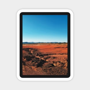 Red Barrren Soil in Wild National Park Landscape (Chapada dos Veadeiros, Brazil) Magnet