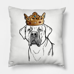 Boerboel Dog King Queen Wearing Crown Pillow
