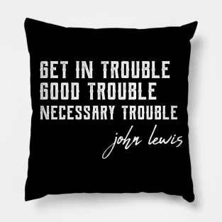 Good Trouble africanamerican Pillow