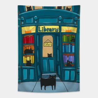 The Library Cats Tapestry