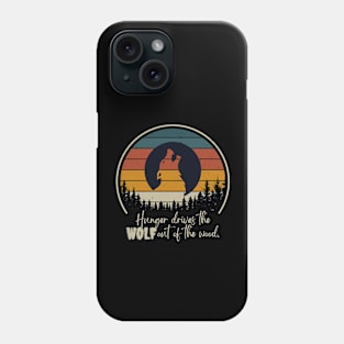 WOLF in the Woods Silhouette Phone Case