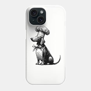 Dog as a chef Phone Case