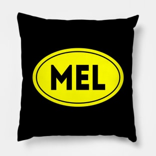 MEL Airport Code Melbourne International Airport Austrlaia Pillow