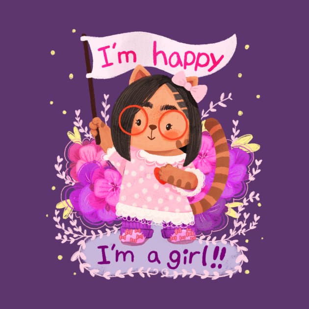 I'm Happy I'm a Girl! by BBvineart