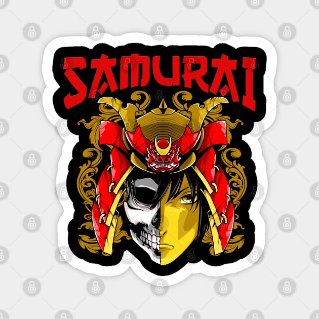 Skull Samurai Magnet by SkullTroops