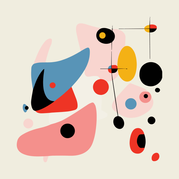 Surreal Shapes (Miro Inspired) by n23tees