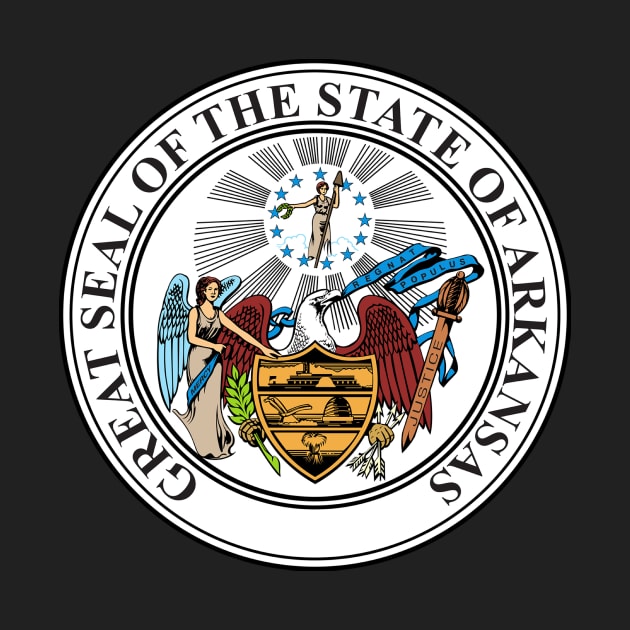 Great Seal Of The State Of Arkansas by Flags of the World