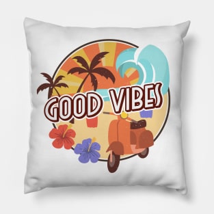 Island Style Good Vibes Shirt Pillow