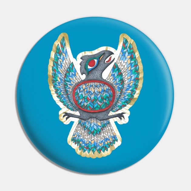 Thunderbird Pin by The Midblackcat Shop