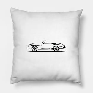 Mercedes Benz 190 SL W121 BLK Pillow