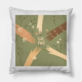 Girls support girls GRL PWR Pillow