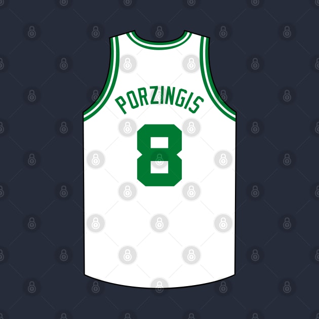 Kristaps Porzingis Boston Jersey Qiangy by qiangdade