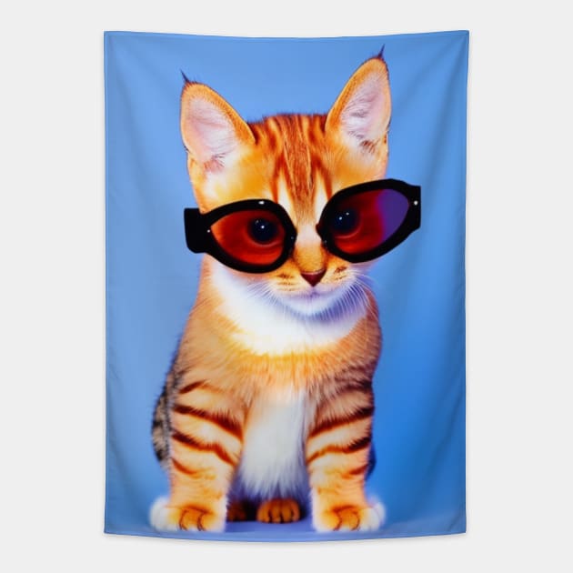 cute baby cool cat Tapestry by Bushveld Nights