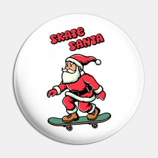 Skate santa Pin