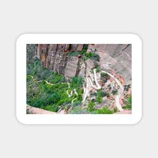 Downhill Switchbacks from Angels Landing Magnet